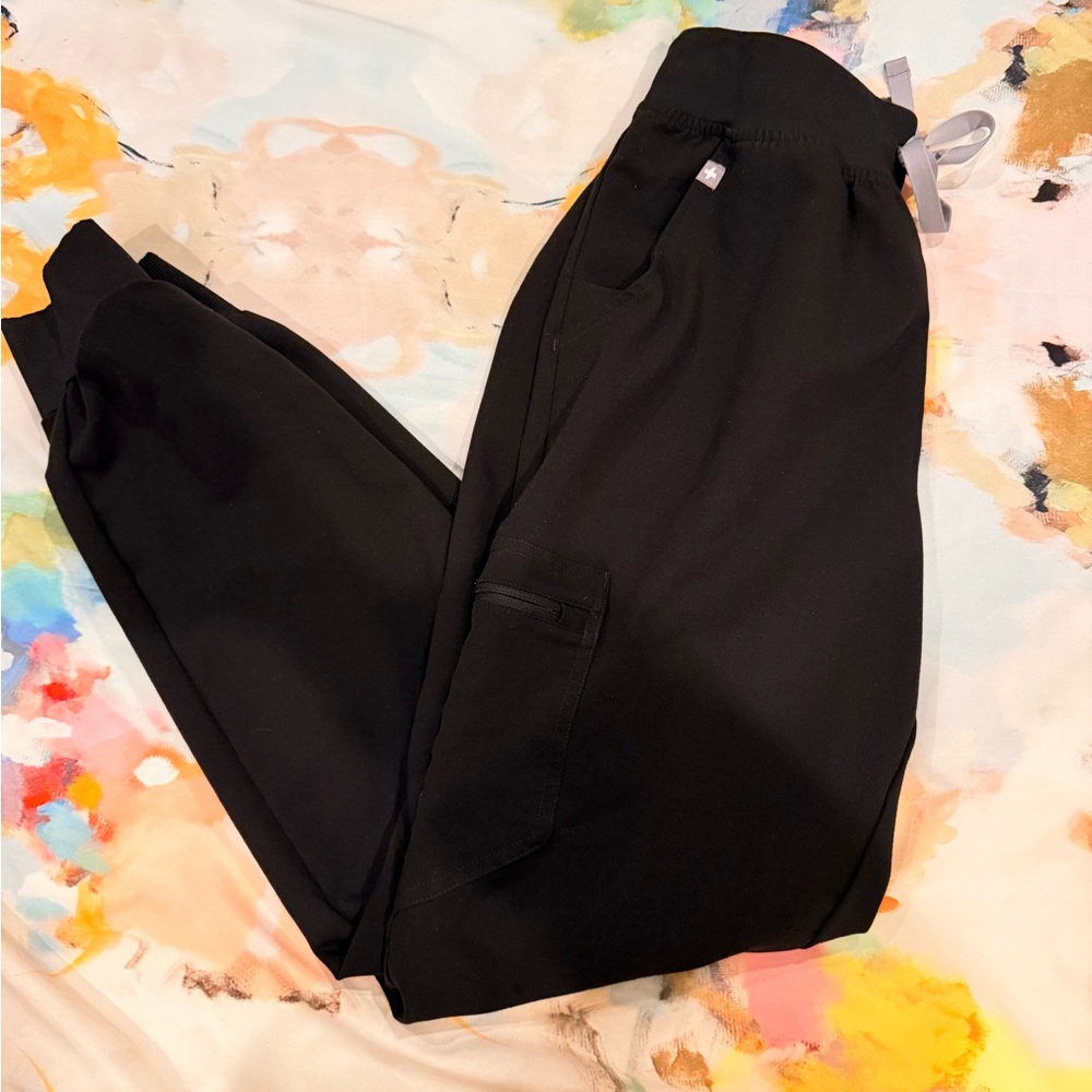Figs Black Jogger Pants